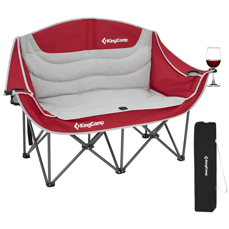 Load image into Gallery viewer, KingCamp Double Sofa Chair Camping Loveseat Red
