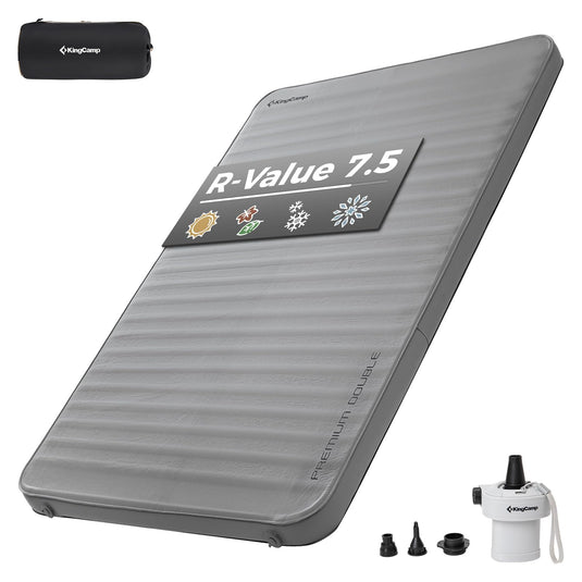 KingCamp Double Self-Inflating Camping Mattress with Pump