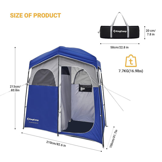 KingCamp MARASUSA Two-Person Shower Tent