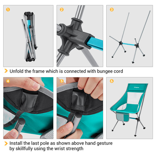 KingCamp Ultralight Highback Camping Chair
