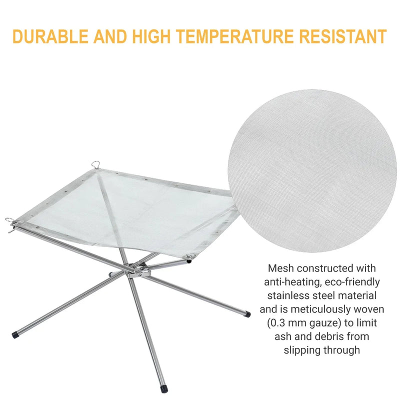 Load image into Gallery viewer, KingCamp Fire Stand Stainless Steel Bonfire Rack
