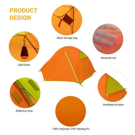 ATEPA Hiker 2-person Backpacking Tents