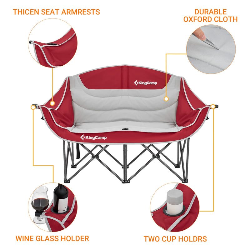 Load image into Gallery viewer, KingCamp Double Sofa Chair Camping Loveseat
