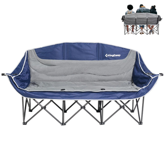 KingCamp CANNA C30 Trio Outdoor Loveseat Chair Blue