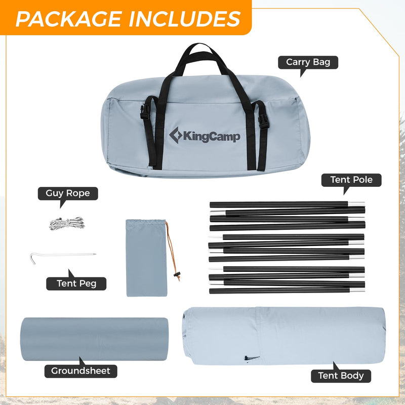 Load image into Gallery viewer, KingCamp Tipi Hot Tents with Stove Jack for 1-2 People
