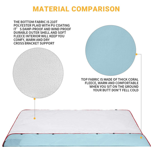 KingCamp JASMINE Picnic Rug Picnic Cushion