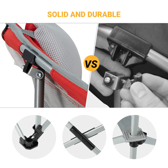 WEJOY Foldable Moon Chairs with Padded Pillow, Cup Holder