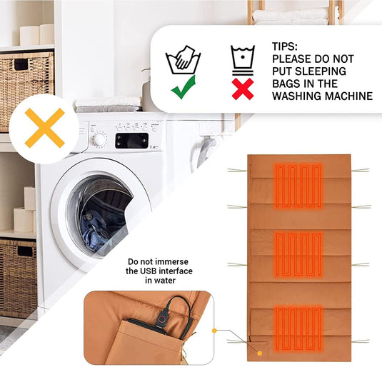 KingCamp WHEATLAND 450 3 in 1 Sleeping Bag Heated Sleeping Bag