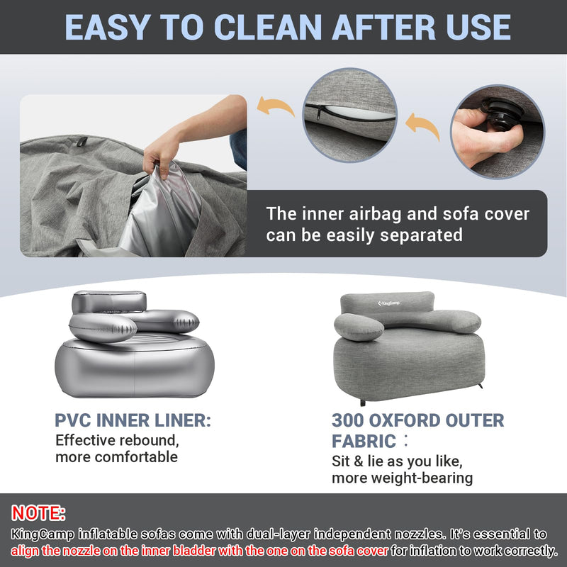 Load image into Gallery viewer, KingCamp Inflatable Sofa Set
