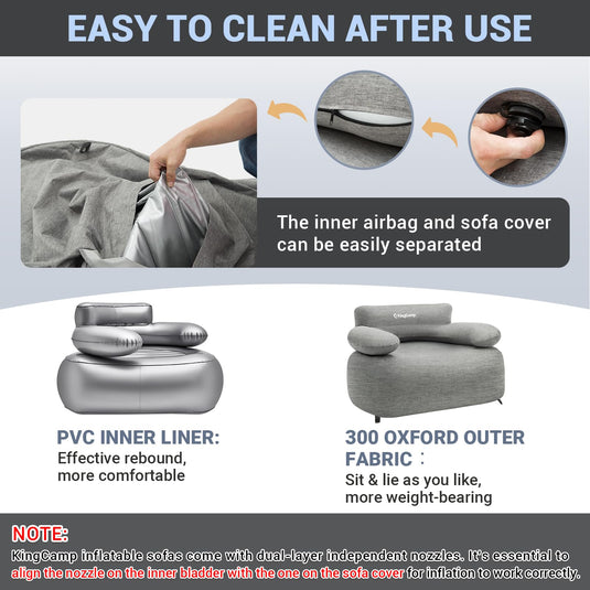 KingCamp Inflatable Sofa Set