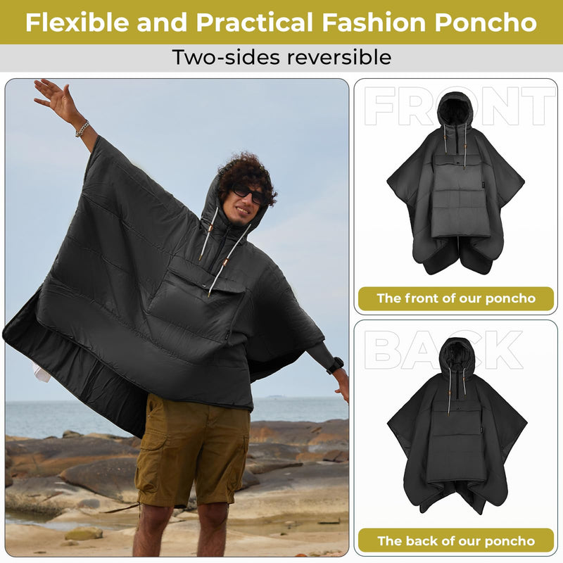 Load image into Gallery viewer, KingCamp Camping Wearable Blanket Poncho

