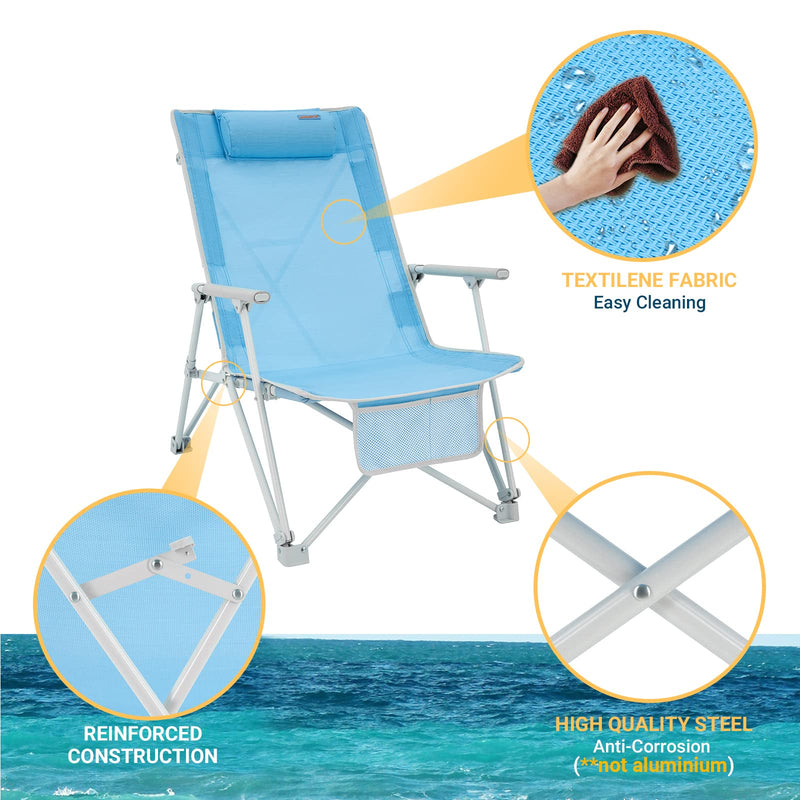 Load image into Gallery viewer, WEJOY Daydream Beach Chair - Relaxation and Comfort by the Shore
