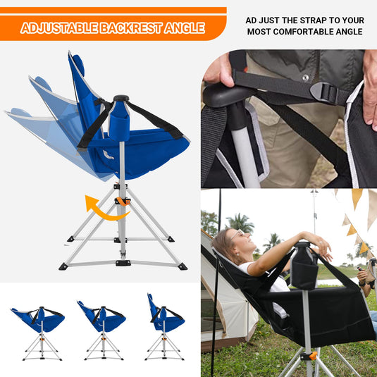 KingCamp Portable Swing Recliner Chair