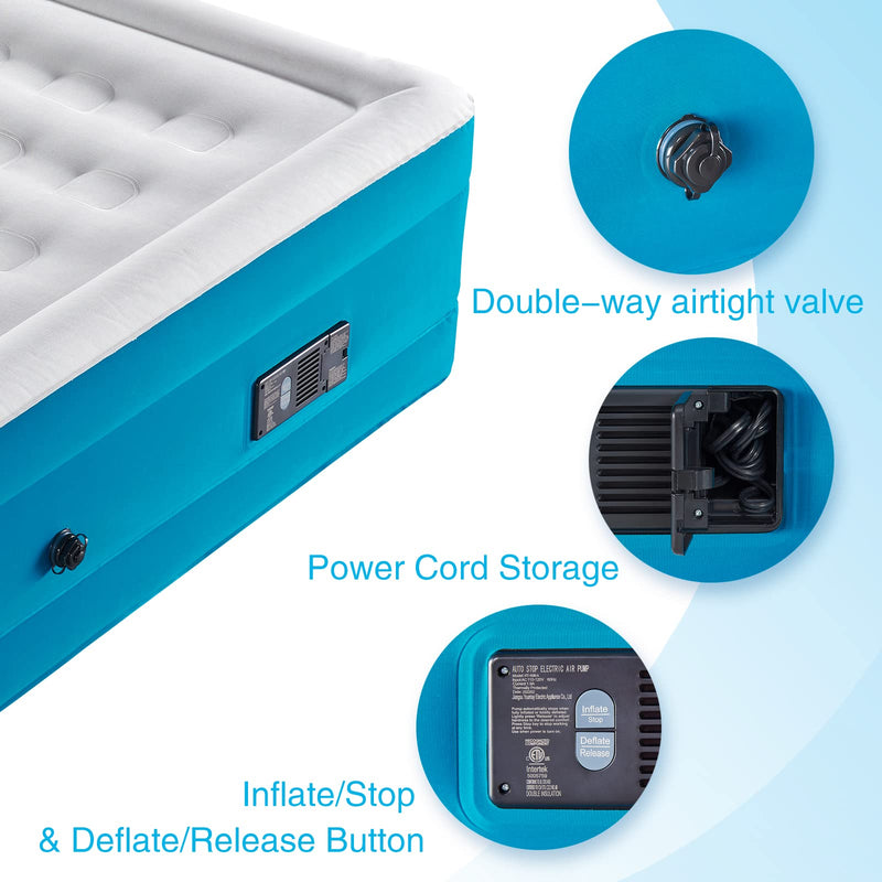 Load image into Gallery viewer, Automatic Inflate &amp; Deflate Camping Air Mattress with Built-in Pump
