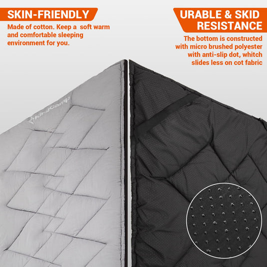 KingCamp Padded Mat Camp Pad Grey