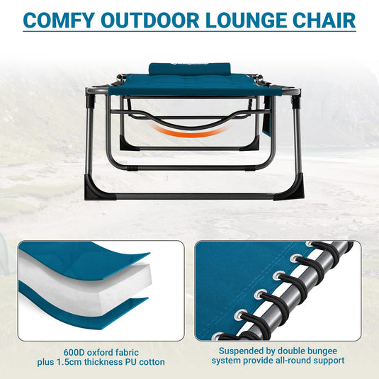 KingCamp Oversize Comfort 3-folding Lounge Chair