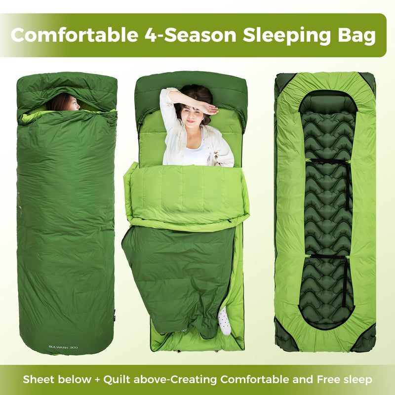 Load image into Gallery viewer, ATEPA BULWARK 300 Down Sleeping Bag-Envelope With Hood
