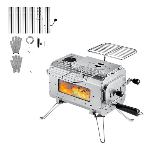 KingCamp Surefire Stove Stainless Steel Frame Hot Tent Stove