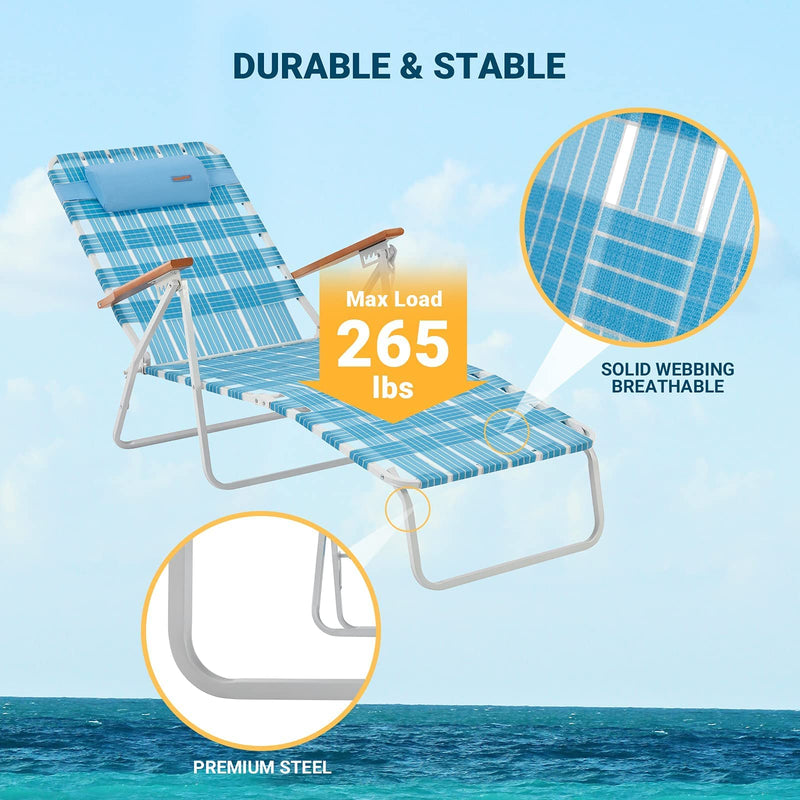 Load image into Gallery viewer, WEJOY Hamilton Sling Chair Chaise Lounge
