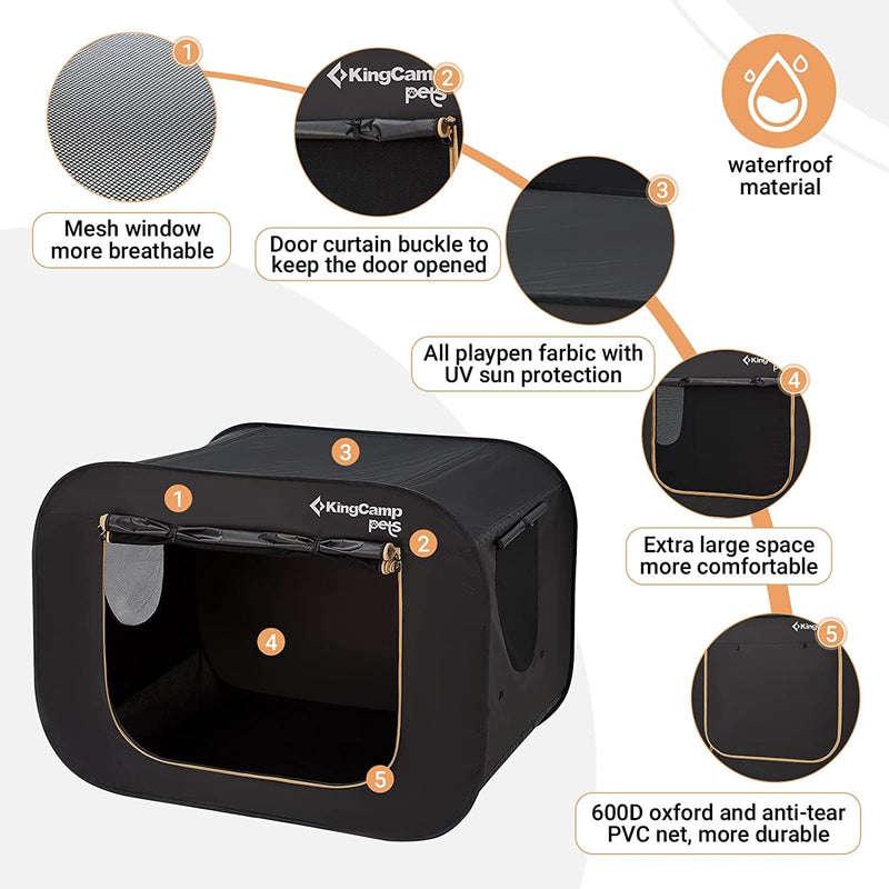 Load image into Gallery viewer, KingCamp PETS Ranger XXL Dog Tent Pop Up Pet Playpen
