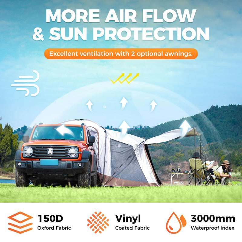 Load image into Gallery viewer, KingCamp Boundless X5 B Car-Integrated Camping Tent
