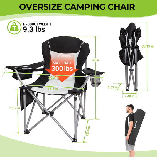 FUNDANGO Comfort Armschair Oversized Camping Chair