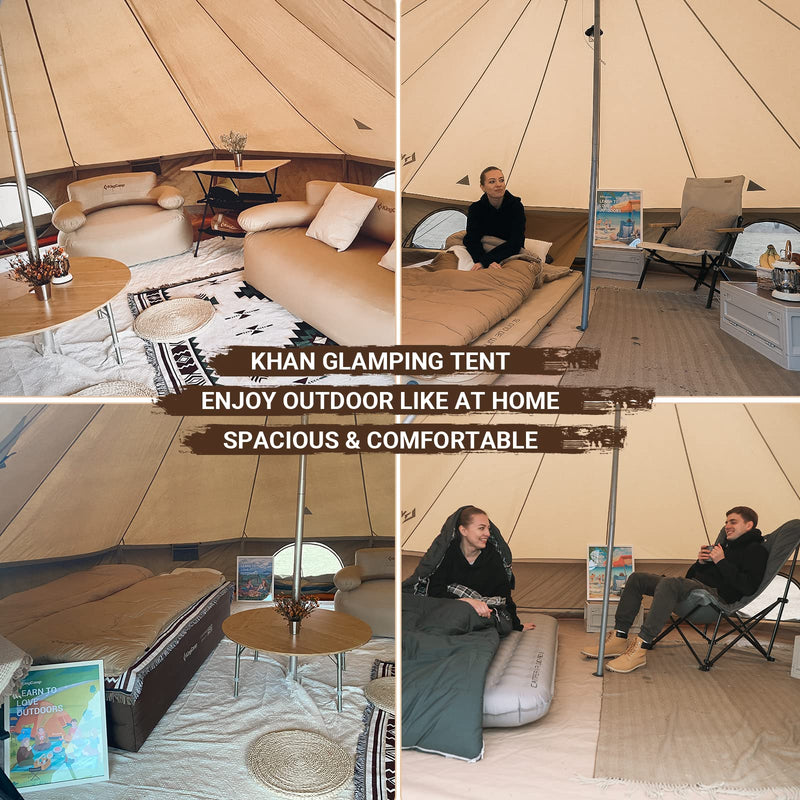 Load image into Gallery viewer, KingCamp KHAN C 400 Canvas Camping Tent
