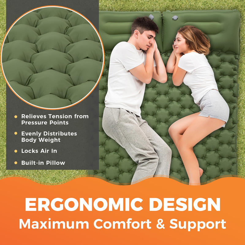 Load image into Gallery viewer, KingCamp COMFORT DUO 9 Double Air Pad
