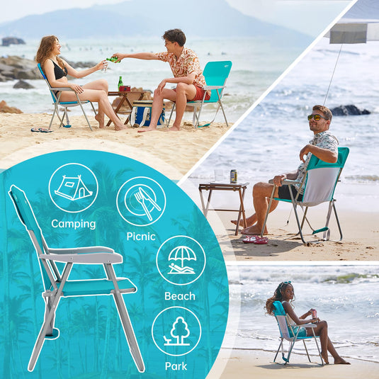 WEJOY Tall Beach Chair
