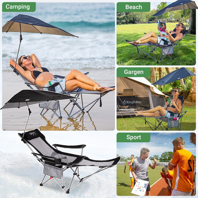 Load image into Gallery viewer, WEJOY 2 in 1 Recliner Chair with Umbrella
