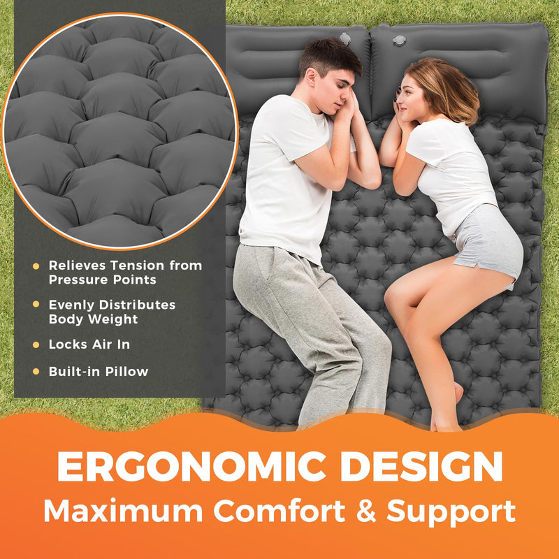 Load image into Gallery viewer, KingCamp COMFORT DUO 9 Double Air Pad
