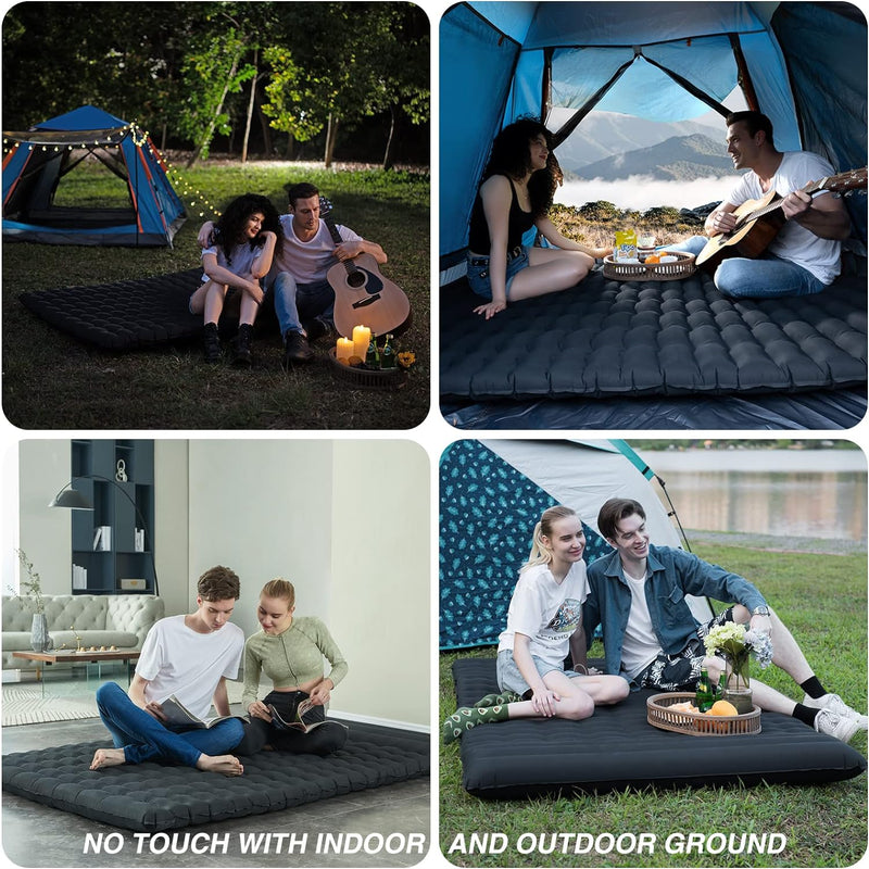 Load image into Gallery viewer, Double Sleeping Pad With Built-In Pillow
