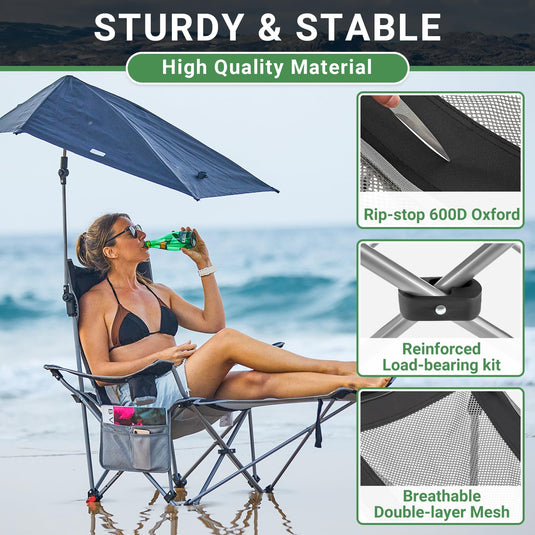 WEJOY 2 in 1 Recliner Chair with Umbrella