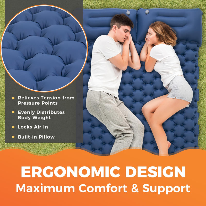 Load image into Gallery viewer, KingCamp COMFORT DUO 9 Double Air Pad
