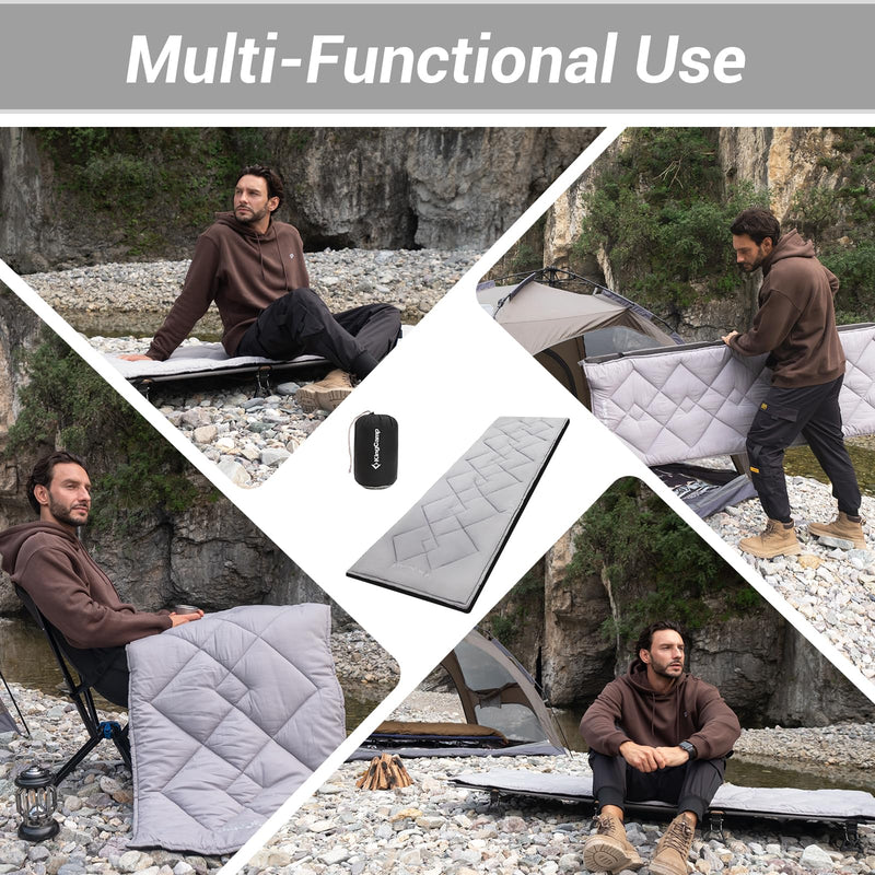 Load image into Gallery viewer, KingCamp Padded Mat Camp Pad Grey
