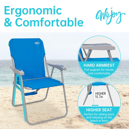 WEJOY Folding Beach Chair Outward Lawn Chair