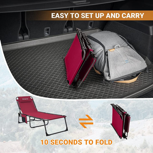 KingCamp Adjustable Cot Lounge Chair