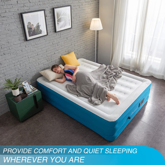 Automatic Inflate & Deflate Camping Air Mattress with Built-in Pump