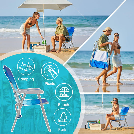 WEJOY Tall Beach Chair