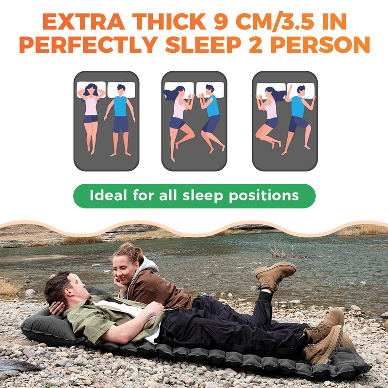 Load image into Gallery viewer, KingCamp COMFORT DUO 9 Double Air Pad
