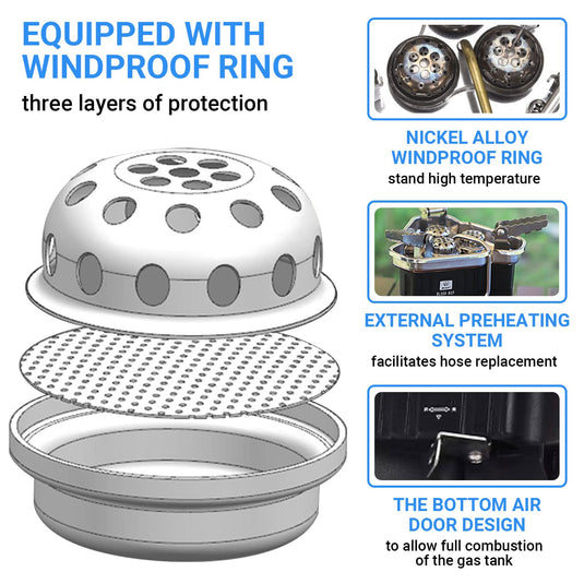 BULIN 8500W Windproof Portable Camping Stove BL_BL100-B19_SILVER