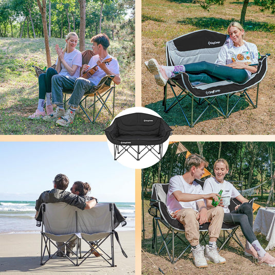 KingCamp Double Sofa Chair Camping Loveseat