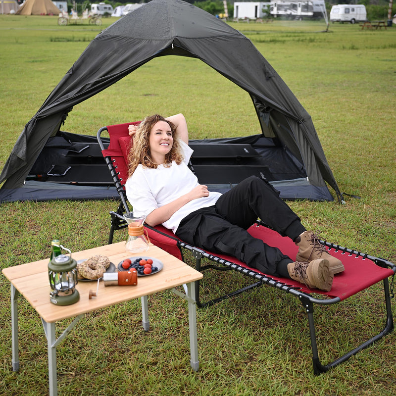 Load image into Gallery viewer, KingCamp Adjustable Cot Lounge Chair
