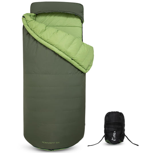 ATEPA 3-in-1 Backpacking Sleeping Bag Down Sleeping Bag