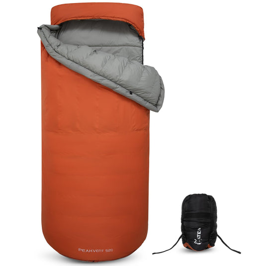 ATEPA 3-in-1 Backpacking Sleeping Bag Down Sleeping Bag 44.6°F to 10.4°F