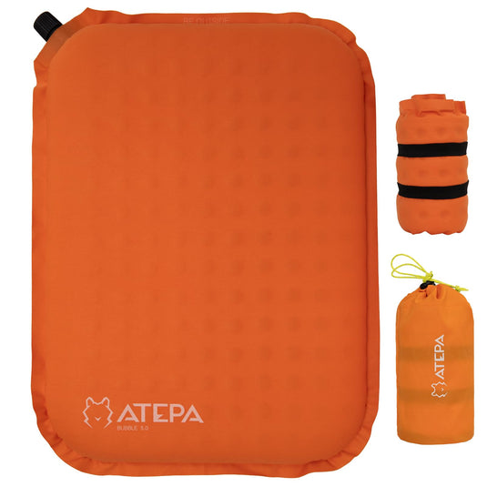 ATEPA Inflatable Stadium Seat Cushion Lightweight Self-Inflatable Memory Foam Seat Cushion for Stadium Airplane Travel