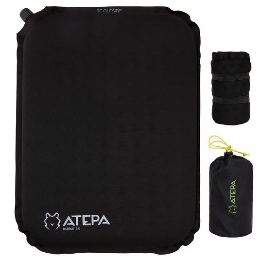 ATEPA Inflatable Stadium Seat Cushion Lightweight Self-Inflatable Memory Foam Seat Cushion for Stadium Airplane Travel