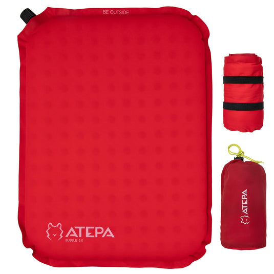 ATEPA BUBBLE 5.0 Trail Seat Inflatable Seat Cushion ATEPA Inflatable Stadium Seat Cushion Lightweight Self-Inflatable Memory Foam Seat Cushion for Stadium Airplane Travel
