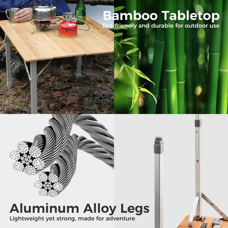 Load image into Gallery viewer, ATEPA Bamboo Table 8060 Coffee Table Picnic Table
