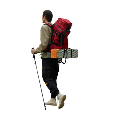 Globalshelf Ultralight Hiking Bundle: Carbon Fiber Trekking Poles + Insulated Foam Sleeping Pad for Backpacking & Camping